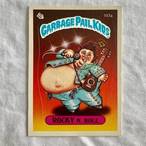 Garbage Pail Kids Card 1986 Topps - 117a Rocky N. Roll
